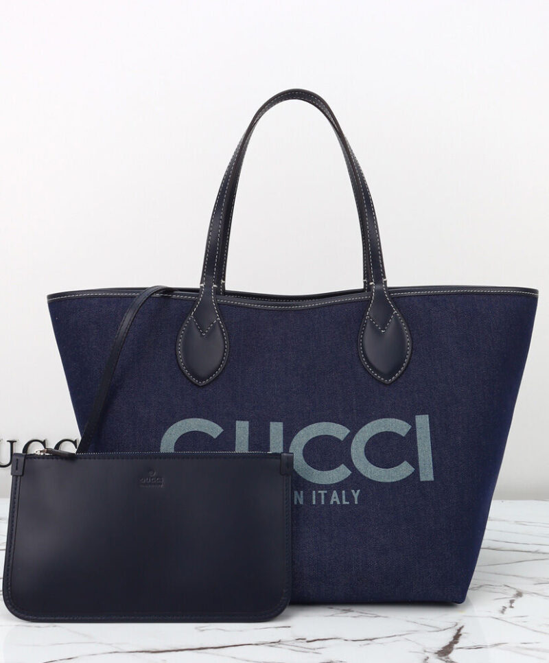 Gucci Totissima Medium Reversible Tote 820481 Blue
