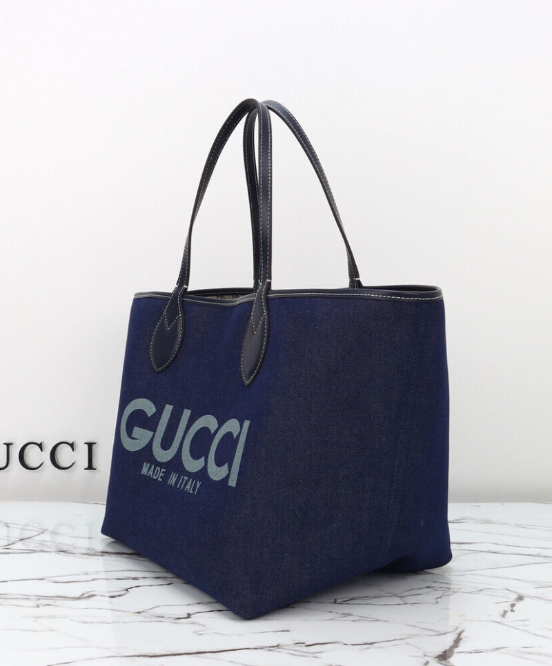 Gucci Totissima Medium Reversible Tote 820481 Blue