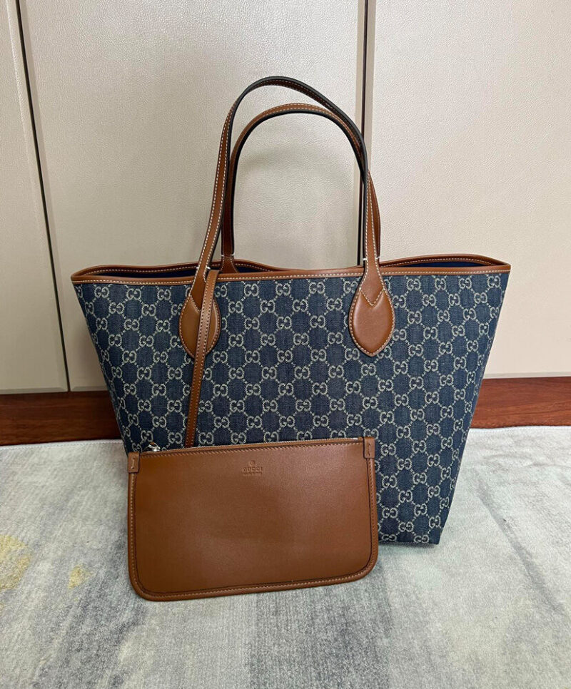 Gucci Totissima Medium Reversible Tote 820481 Coffee