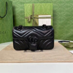 Gucci GG Marmont Quilted Mini Bag Black