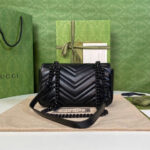 Gucci GG Marmont Quilted Mini Bag Black