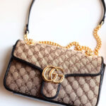 Gucci GG Marmont small shoulder bag 443497 Apricot