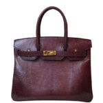 Hermes Birkin 30 Rouge Exotic Lizard Bag