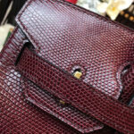 Hermes Birkin 30 Rouge Exotic Lizard Bag