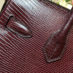Hermes Birkin 30 Rouge Exotic Lizard Bag