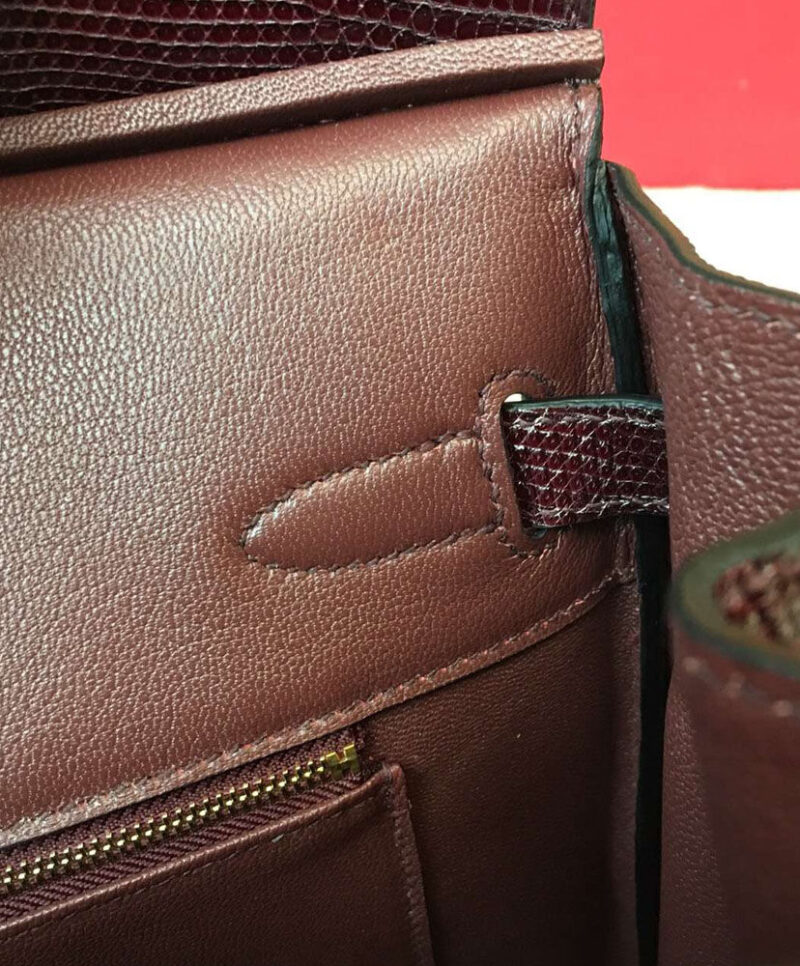 Hermes Birkin 30 Rouge Exotic Lizard Bag