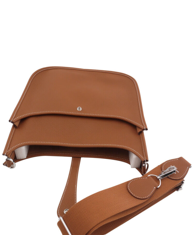 Hermes Tan Evelyne Shoulder Togo III PM Bag