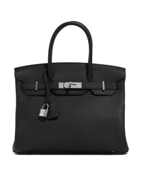 Hermes Birkin 30 Togo Leather Bag Black