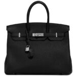 Hermes Birkin 35 Togo Leather Bag Black