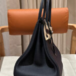 Hermes Birkin 35 Togo Leather Bag Black