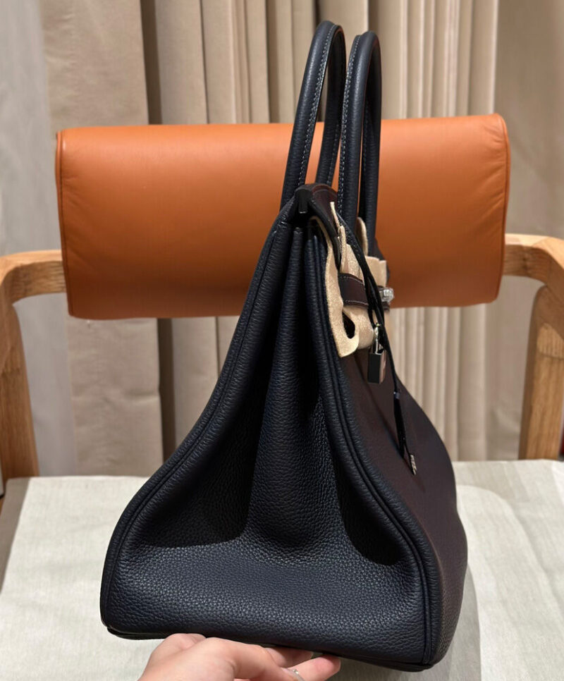 Hermes Birkin 35 Togo Leather Bag Black