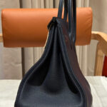 Hermes Birkin 35 Togo Leather Bag Black