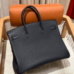 Hermes Birkin 35 Togo Leather Bag Black