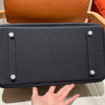 Hermes Birkin 35 Togo Leather Bag Black