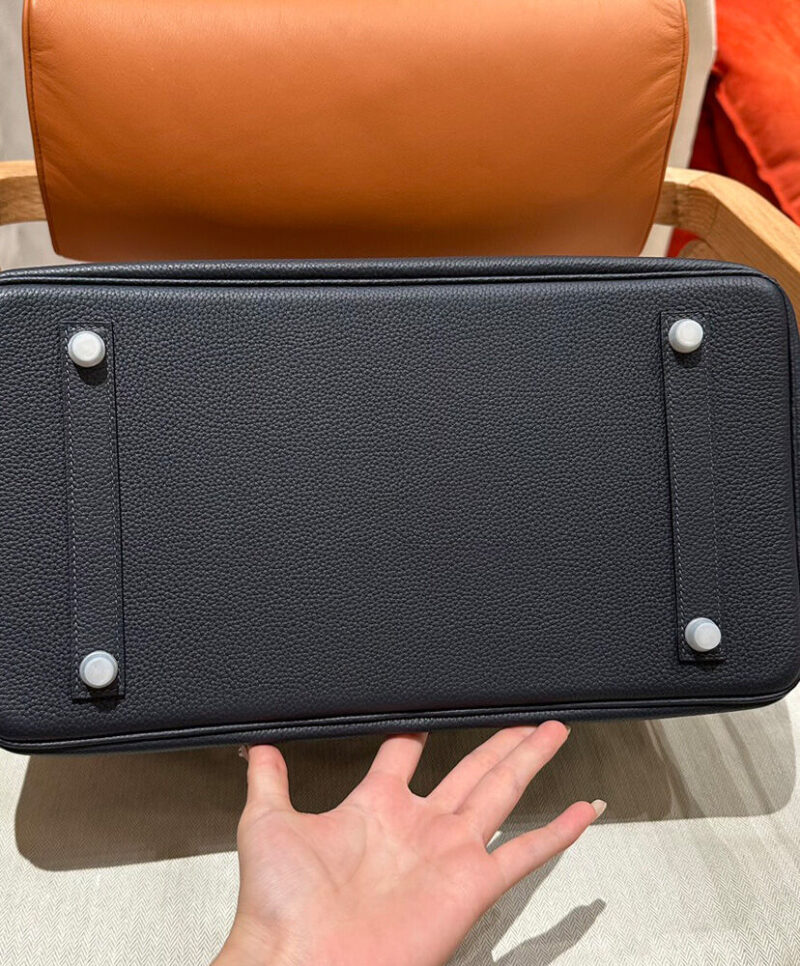 Hermes Birkin 35 Togo Leather Bag Black