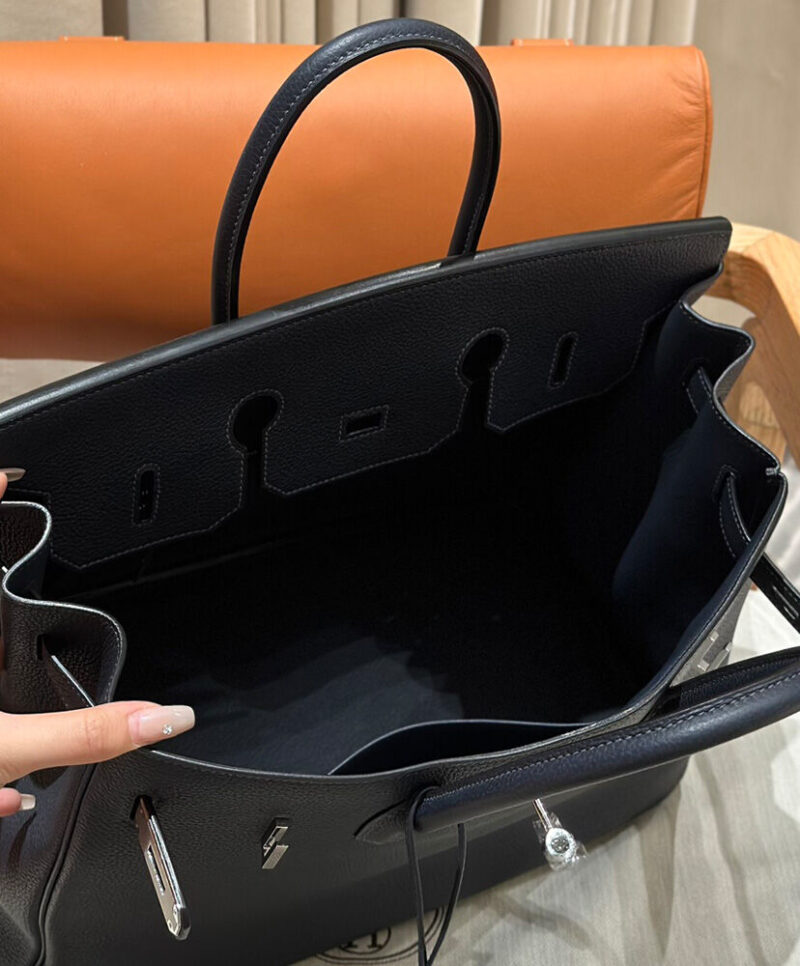 Hermes Birkin 35 Togo Leather Bag Black