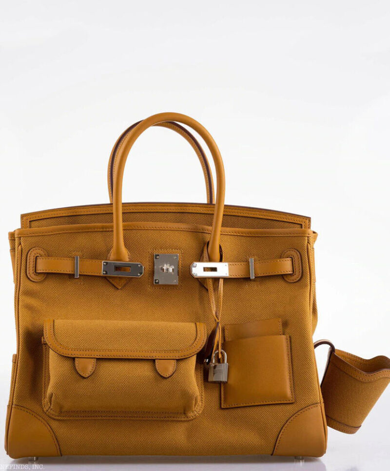 Hermes Birkin 35 Canvas & Swift Leather Cargo
