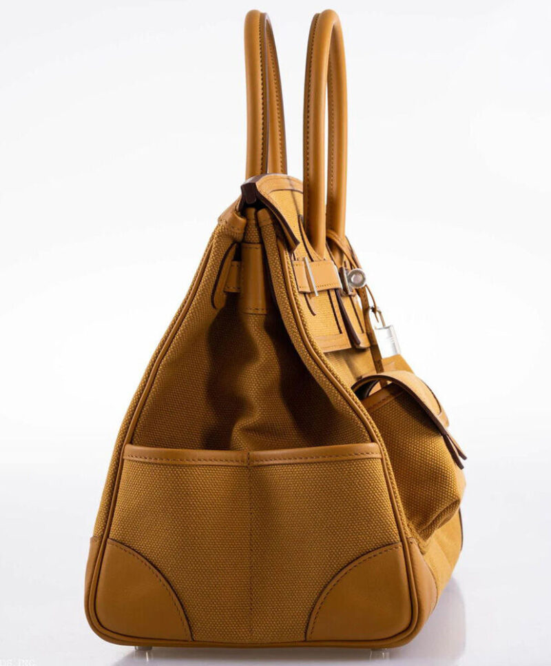 Hermes Birkin 35 Canvas & Swift Leather Cargo