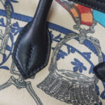 Hermes Birkin 35 Canvas & Swift Leather Cargo Graffiti Black