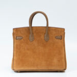 Hermes Birkin 25 Gris Caillou & Etoupe Grizzly and Swift Palladium Hardware Coffee
