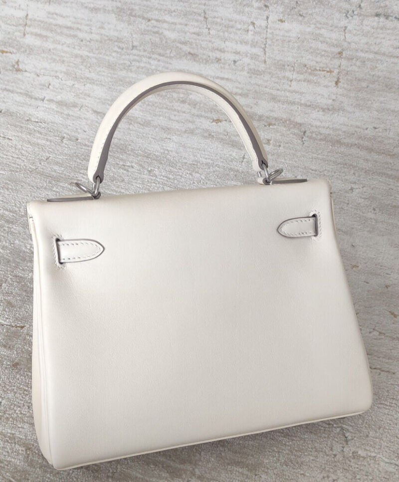 Hermes Kelly 25 Retourne In & Out handbag Cream