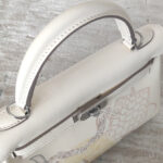 Hermes Kelly 25 Retourne In & Out handbag Cream
