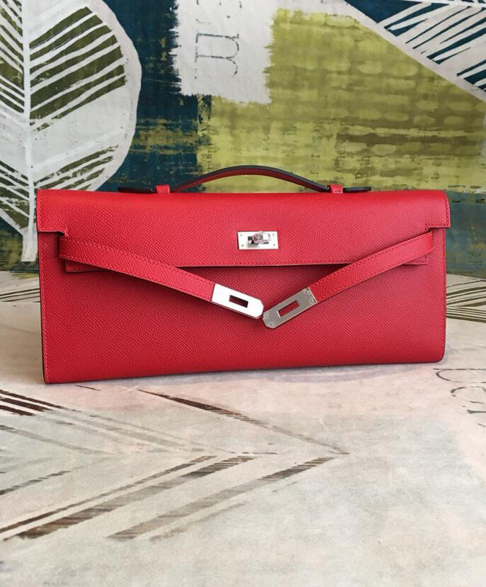 Hermes Kelly Cut Rouge H