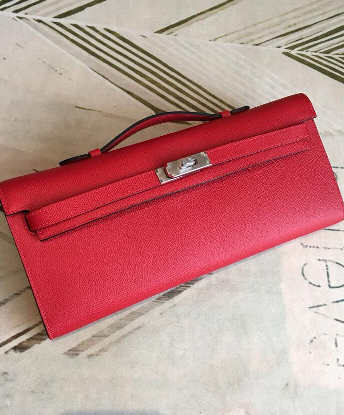 Hermes Kelly Cut Rouge H