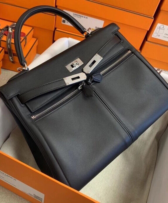Hermes Kelly Lakis Swift 32 Black