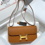 Hermes Constance Elan Long Clutch Etoupe Epsom