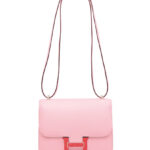 Hermes Constance 18 Mini Bag Swift Leather Lizard Buckle Pink