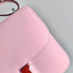 Hermes Constance 18 Mini Bag Swift Leather Lizard Buckle Pink