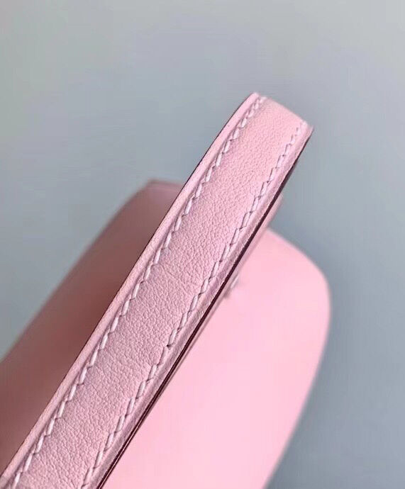 Hermes Constance 18 Mini Bag Swift Leather Lizard Buckle Pink