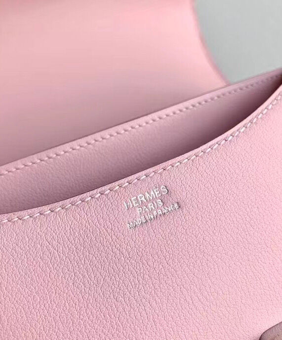 Hermes Constance 18 Mini Bag Swift Leather Lizard Buckle Pink