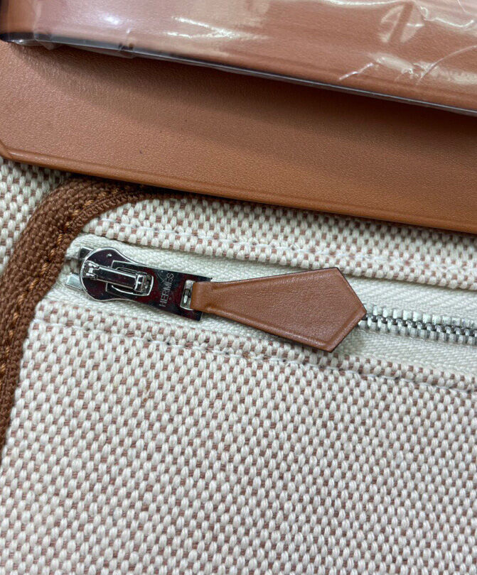 Hermes Herbag Zip Pegase Pop PM 31 Capucine Bag Coffee
