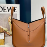 Loewe Hammock Drawstring In Classic Calfskin Coffee