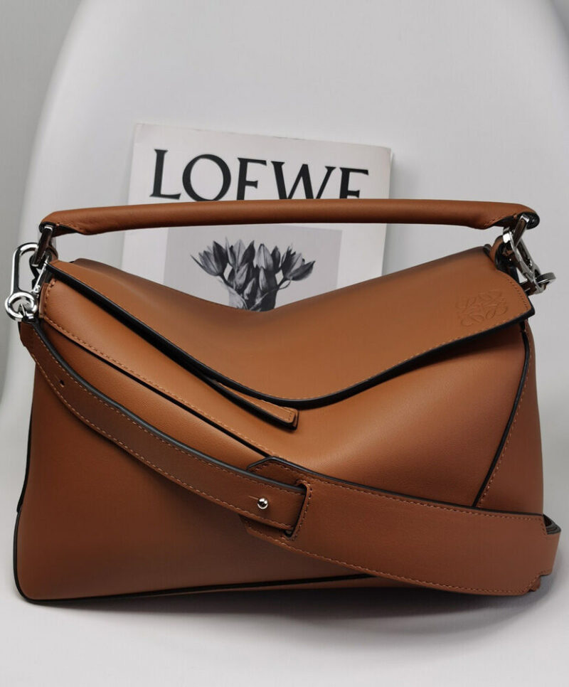 Loewe Large Puzzle Bag In Classic Calfskin