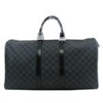 Louis Vuitton Damier Graphite Canvas Keepall N41418 Black