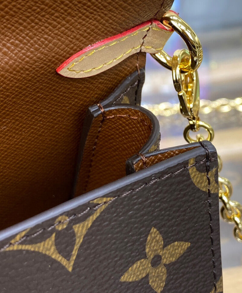 Louis Vuitton Bitsy Pouch M00991 Brown