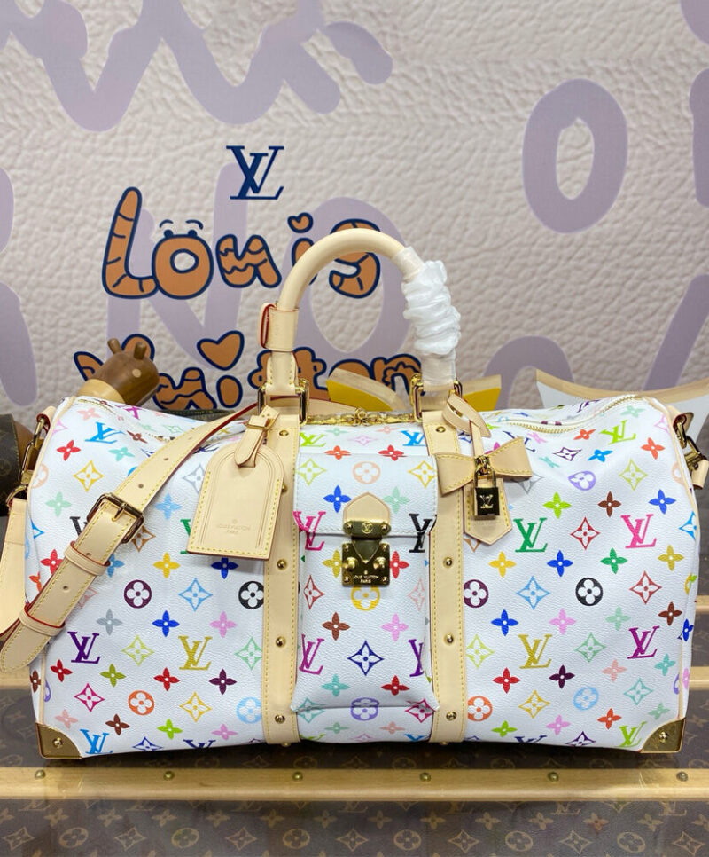 Louis Vuitton LV X TM Keepall Bandouliere 45 M13742 White