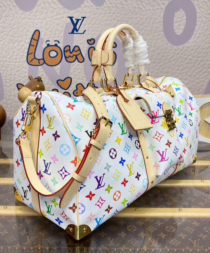 Louis Vuitton LV X TM Keepall Bandouliere 45 M13742 White