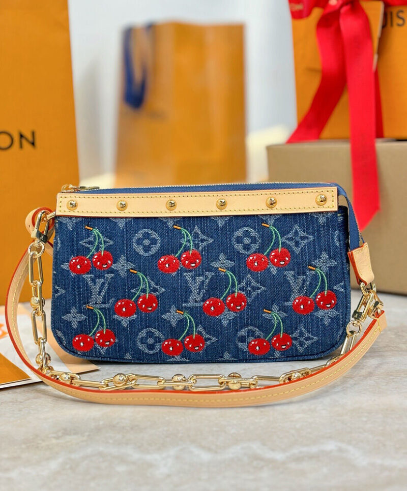 Louis Vuitton Lv Tm Cerise Pochette Accessories M13994 Blue