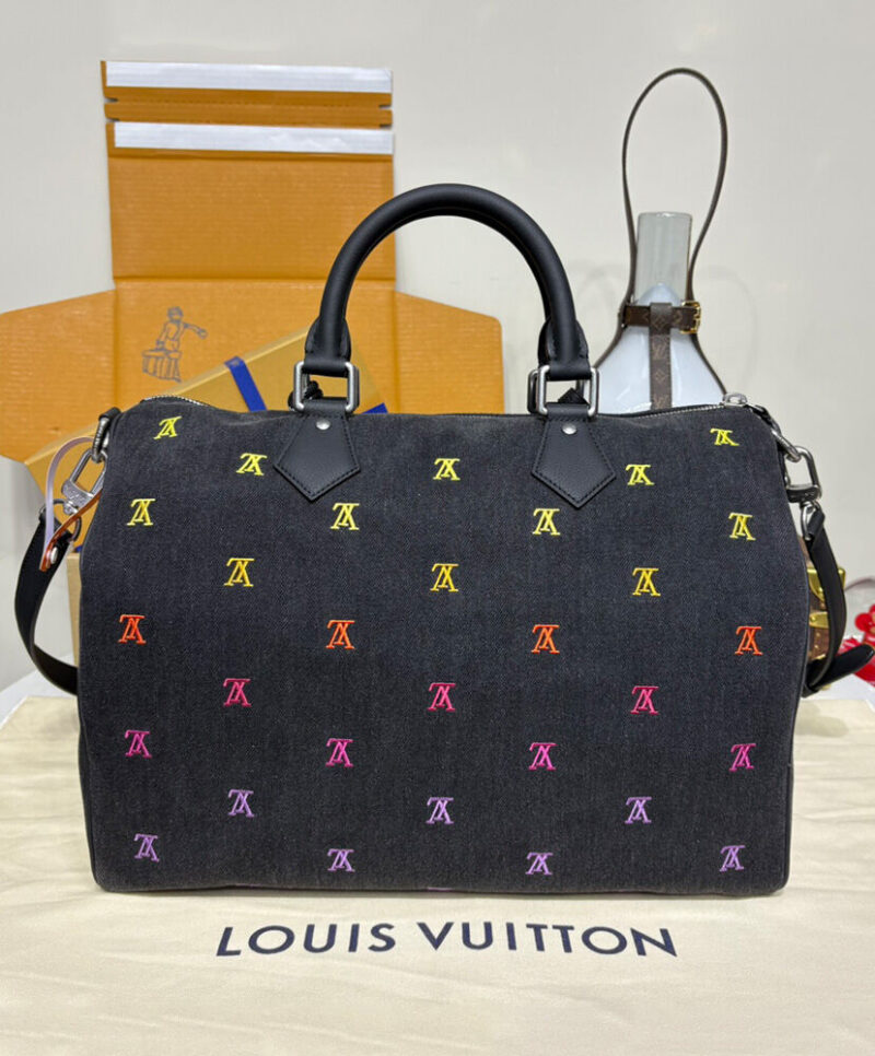 Louis Vuitton Fortok LV Speedy 40 Bandouliere M14136 Black
