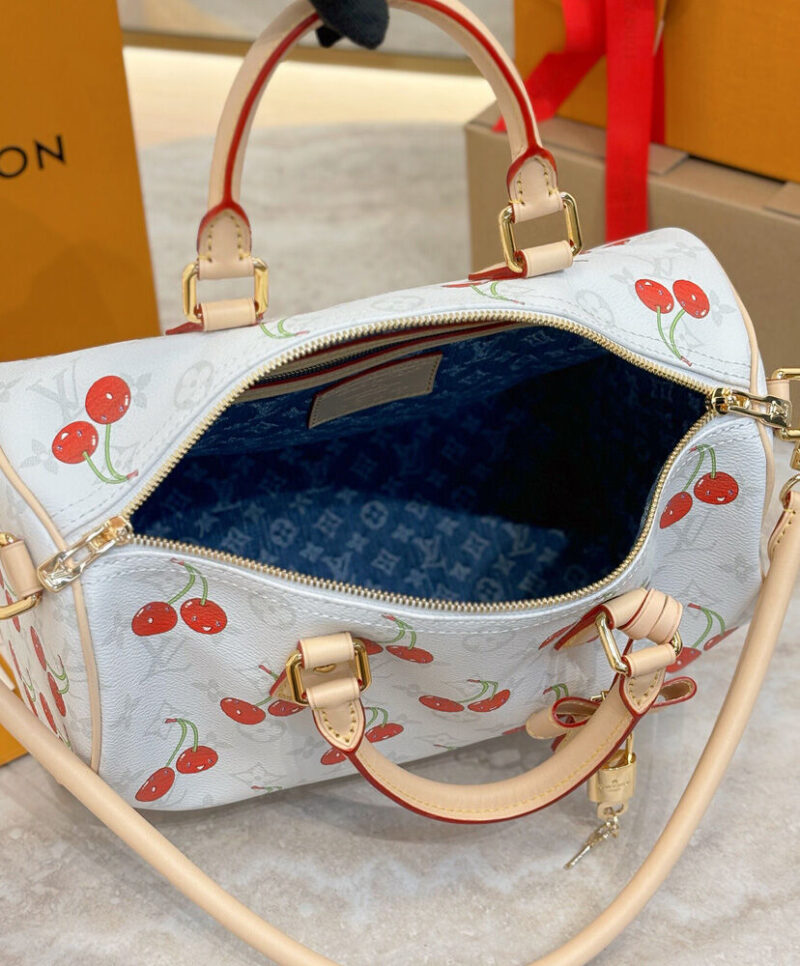 Louis Vuitton LV x TM Cherry Speedy Soft bandouliere 30 M14238 White