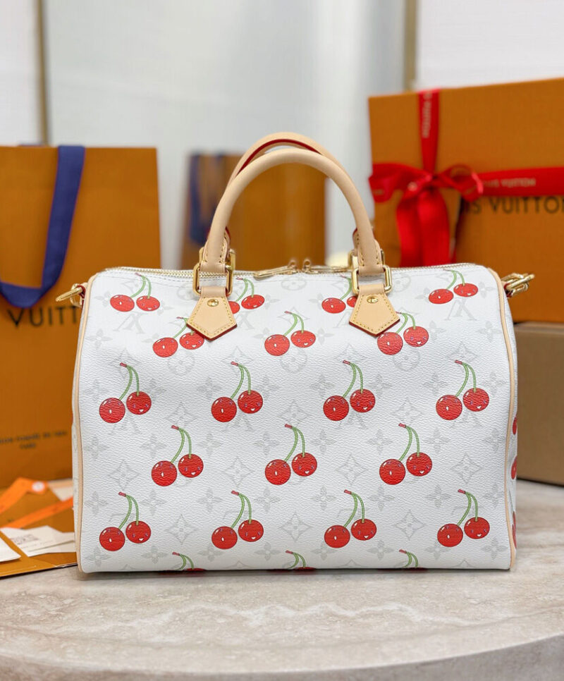 Louis Vuitton LV x TM Cherry Speedy Soft bandouliere 30 M14238 White