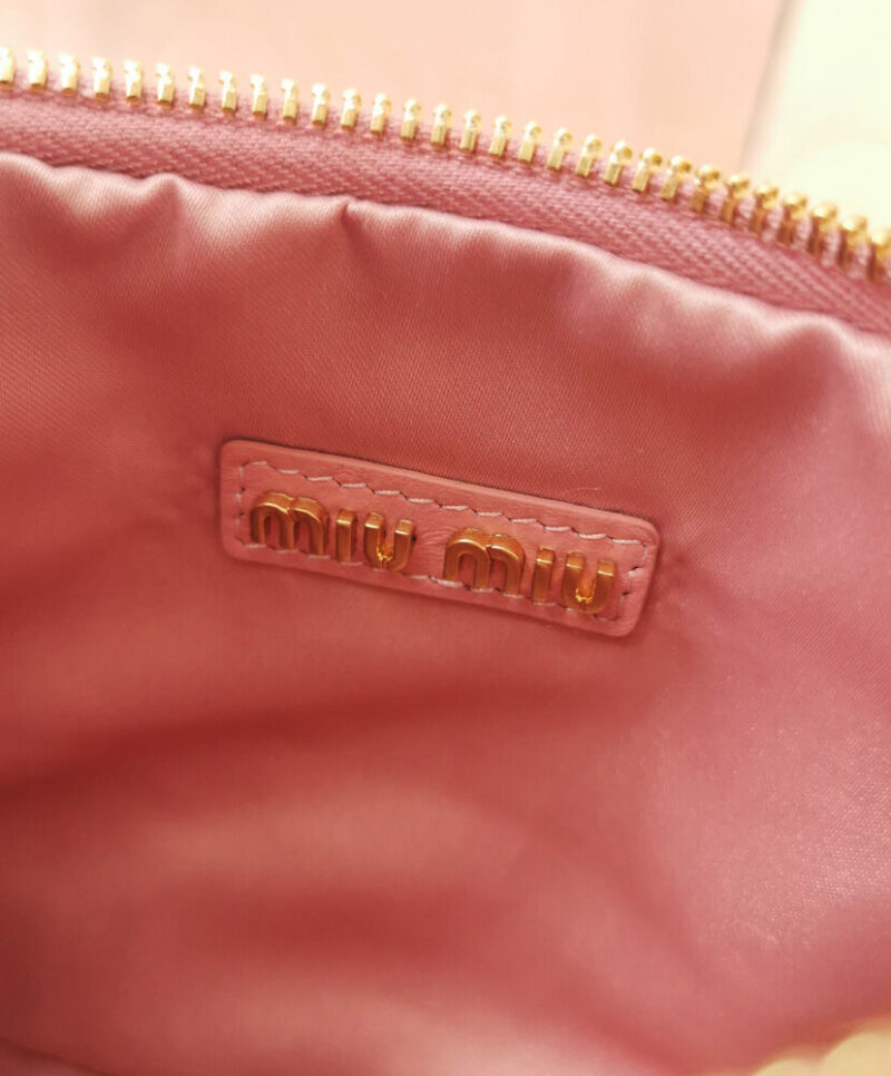 Miu Miu Wander Matelasse Nappa Leather Mini Hobo Bag