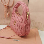 Miu Miu Wander Matelasse Nappa Leather Mini Hobo Bag