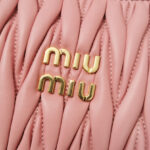 Miu Miu Wander Matelasse Nappa Leather Mini Hobo Bag