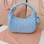 Miu Miu Wander Matelasse Regenerated Nylon Hobo Bag