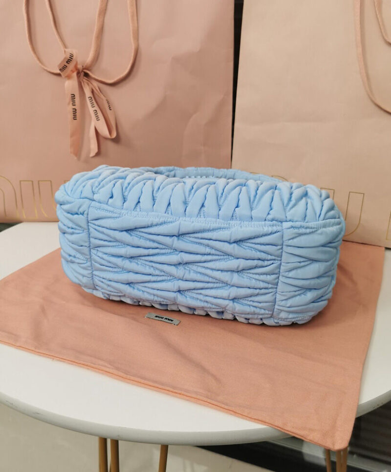 Miu Miu Wander Matelasse Regenerated Nylon Hobo Bag